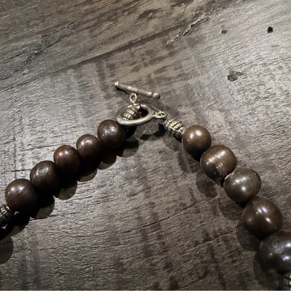 Vintage Statement Beaded Necklace with Ornate Spheres - Picture 4 of 4